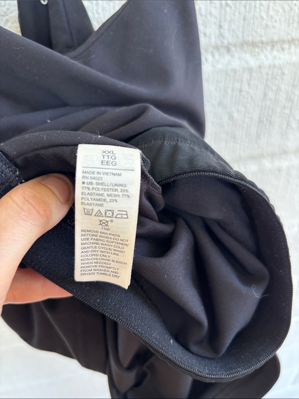 Old Navy Active Black Workout Tank with Double Straps sz XXL - Picture 4 of 5